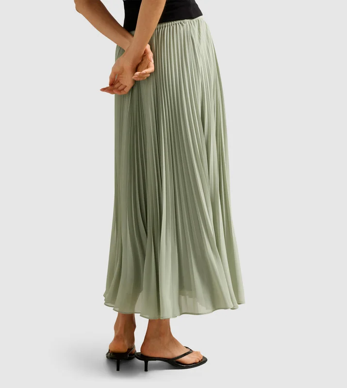 فورايفر نيو AURORA Pleated Midi Skirt